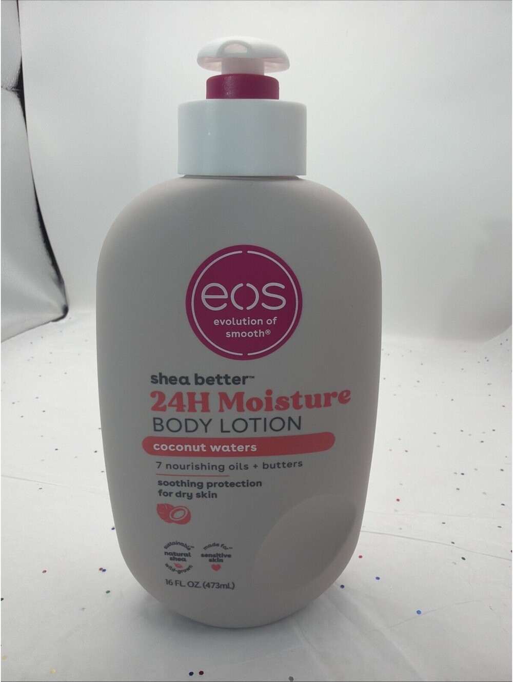 eos Shea Better Body Lotion Coconut Waters 16 oz 24H Moisture Shea Butter NEW